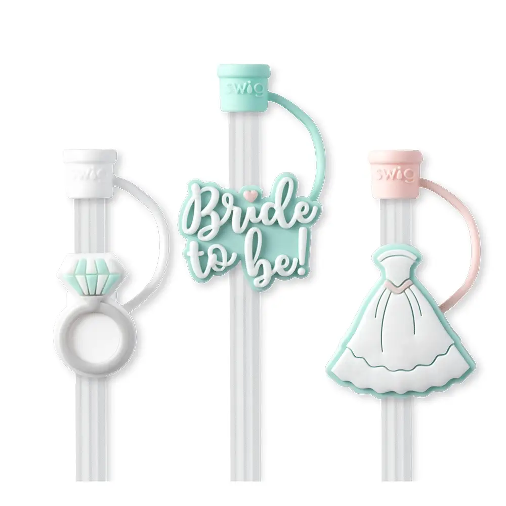 Ensemble de pailles Bride to Be avec bouchon