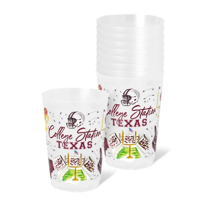 Tailgates in College Station Frost Flex Cup 20oz (8개 세트)