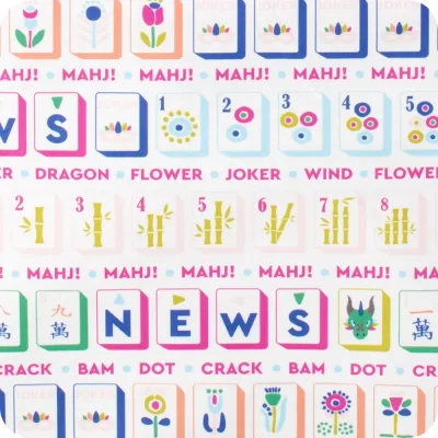 Mahjong Tiles Mini Reusable Gift Bag