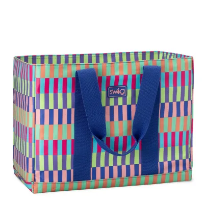Brite Stripe Jumbo Tote Bag