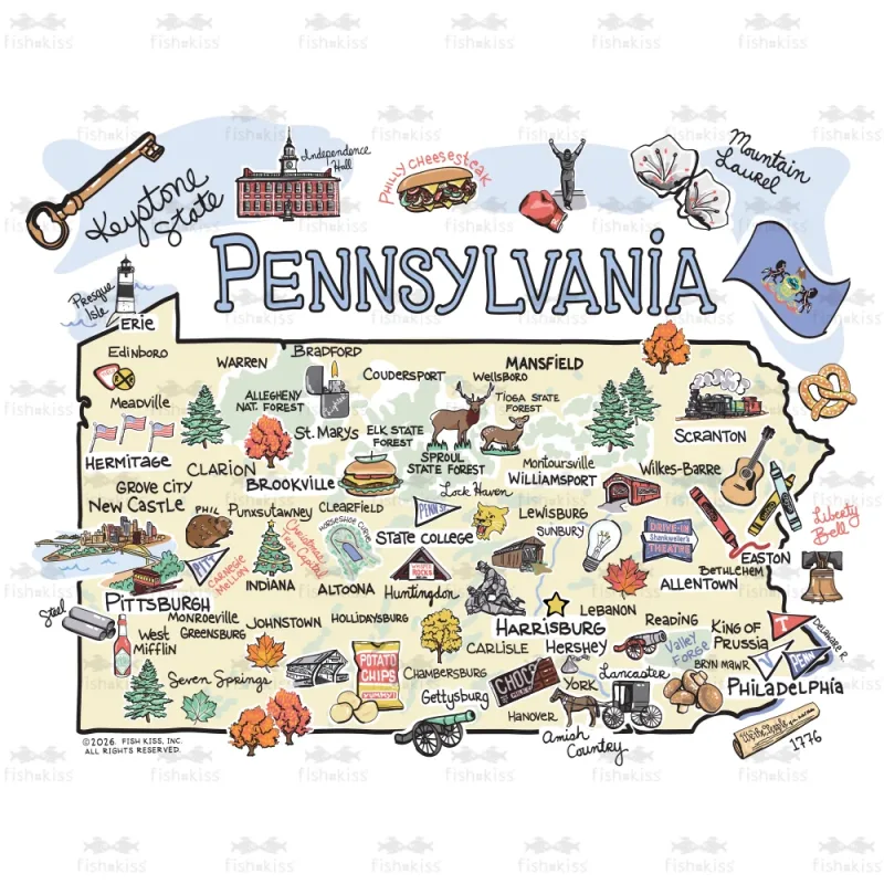 Pennsylvania Medium Iced Cup Coolie