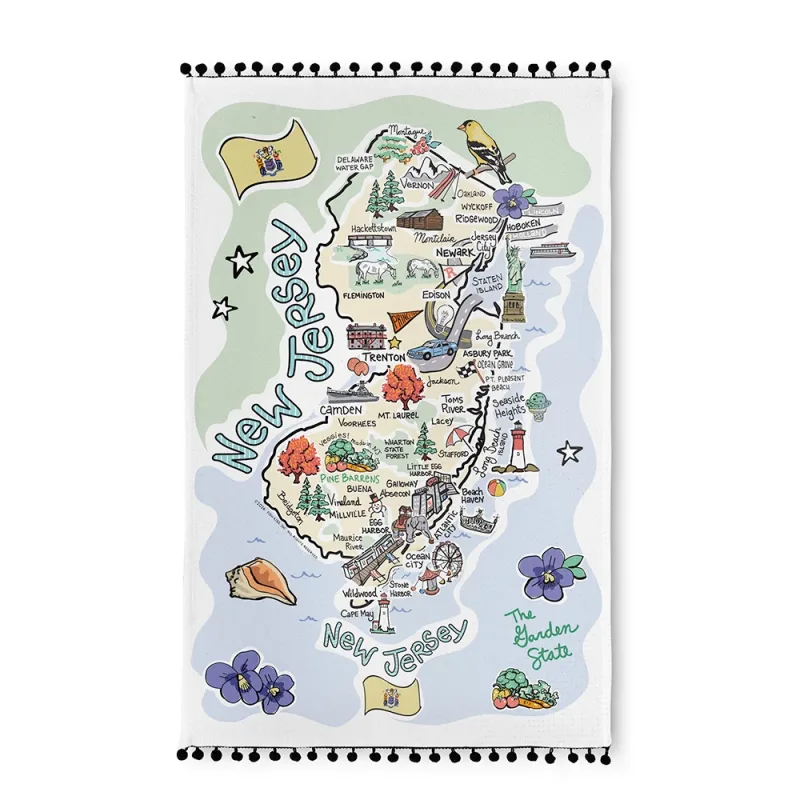 New Jersey Tea Towel
