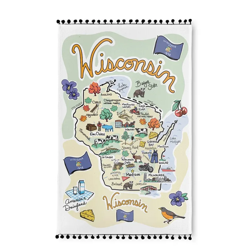 Wisconsin Tea Towel