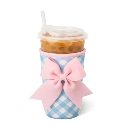 Coolie mediano para vaso con hielo Gingham