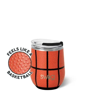 Basketball Stemless Wine Cup 12oz