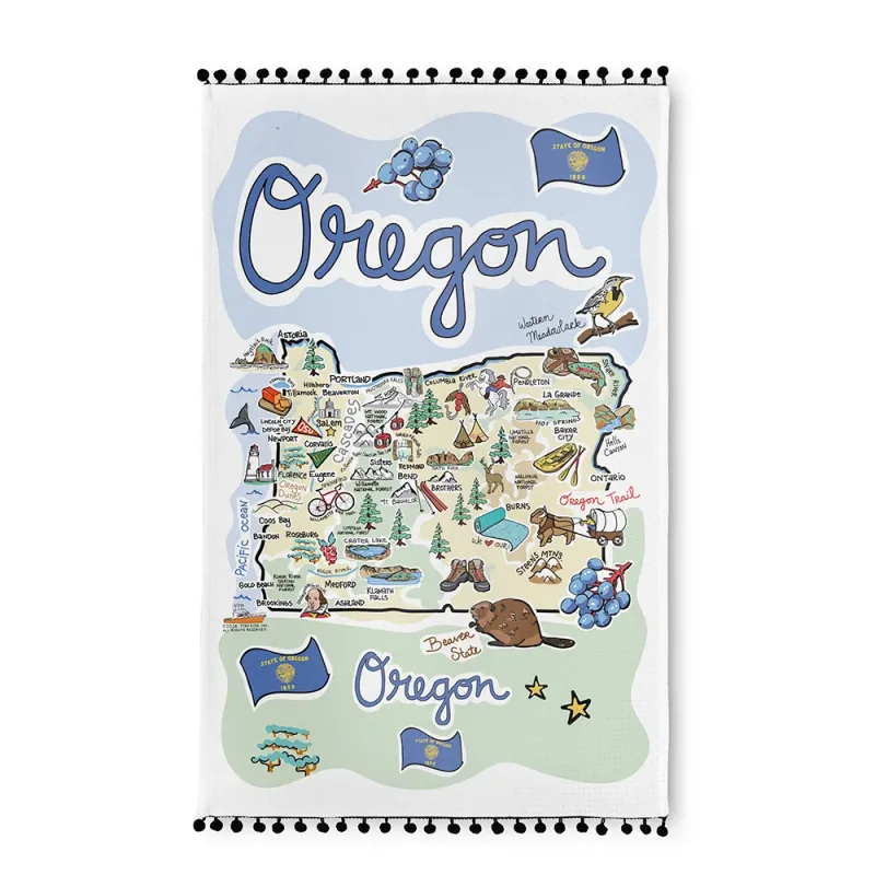 Oregon Tea Towel