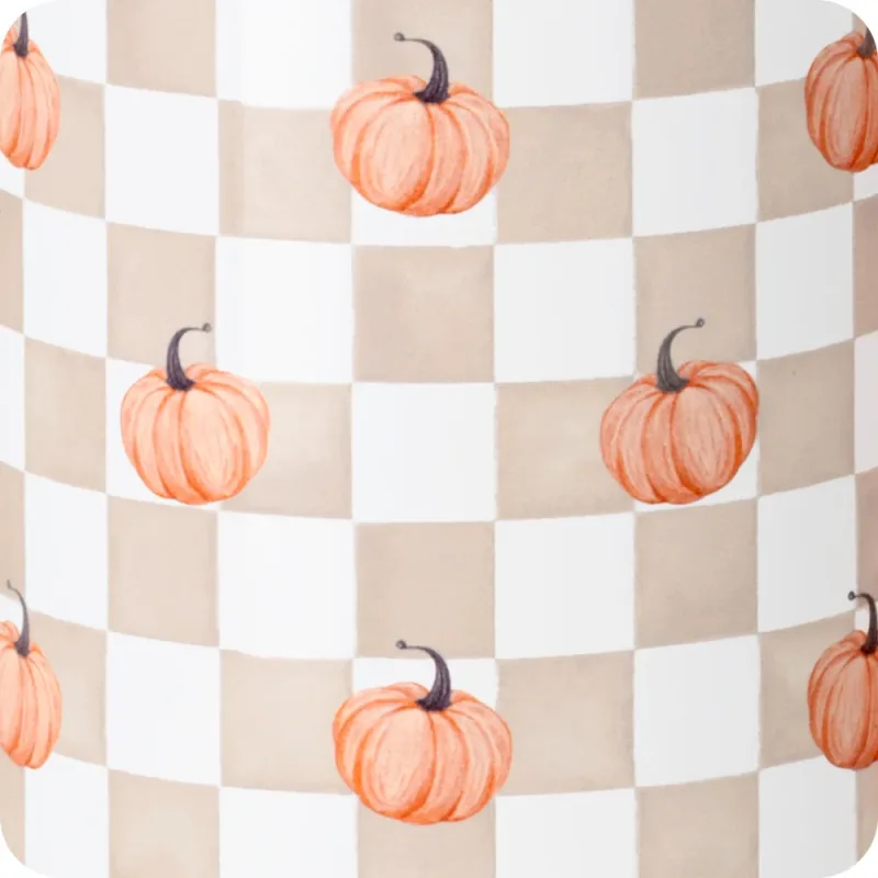 Pumpkin Check Party Cup Sipper 14oz