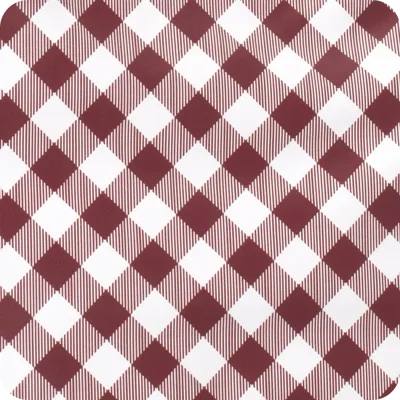 Borsa Loopi Gameday Gingham Maroon