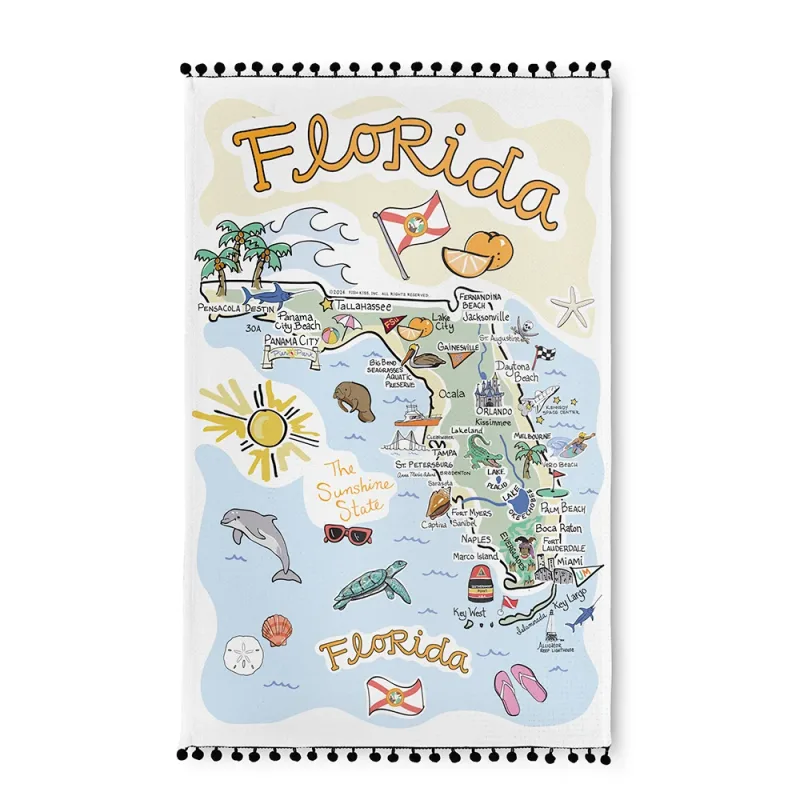 Florida Tea Towel