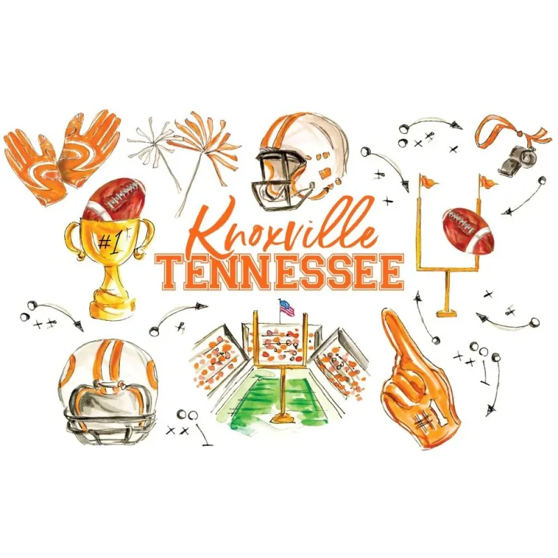 Tailgates in Knoxville 프로스트 플렉스 컵 20oz (8개 세트)