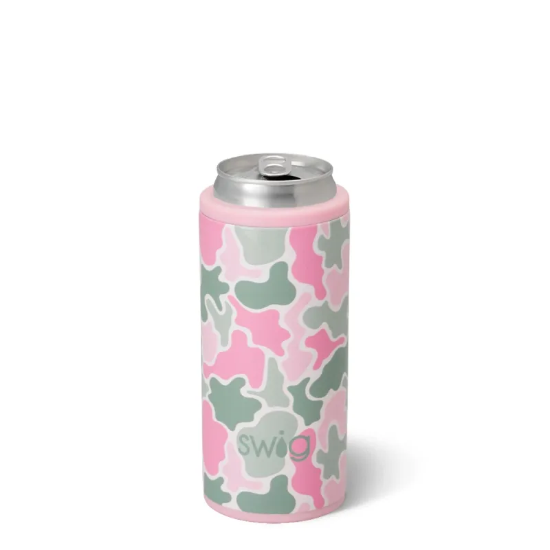 블러싱 카모 스키니 캔 쿨러 12oz