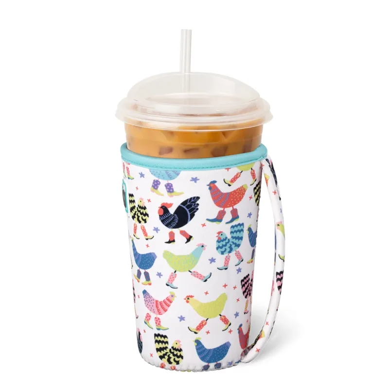 Funky Chicken Medium Iced Cup Coolie