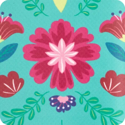 Bolsa tote Loopi Flora Azul
