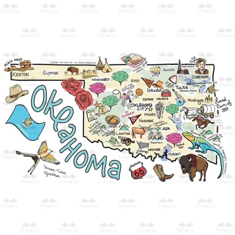 Oklahoma Medium Iced Cup Coolie