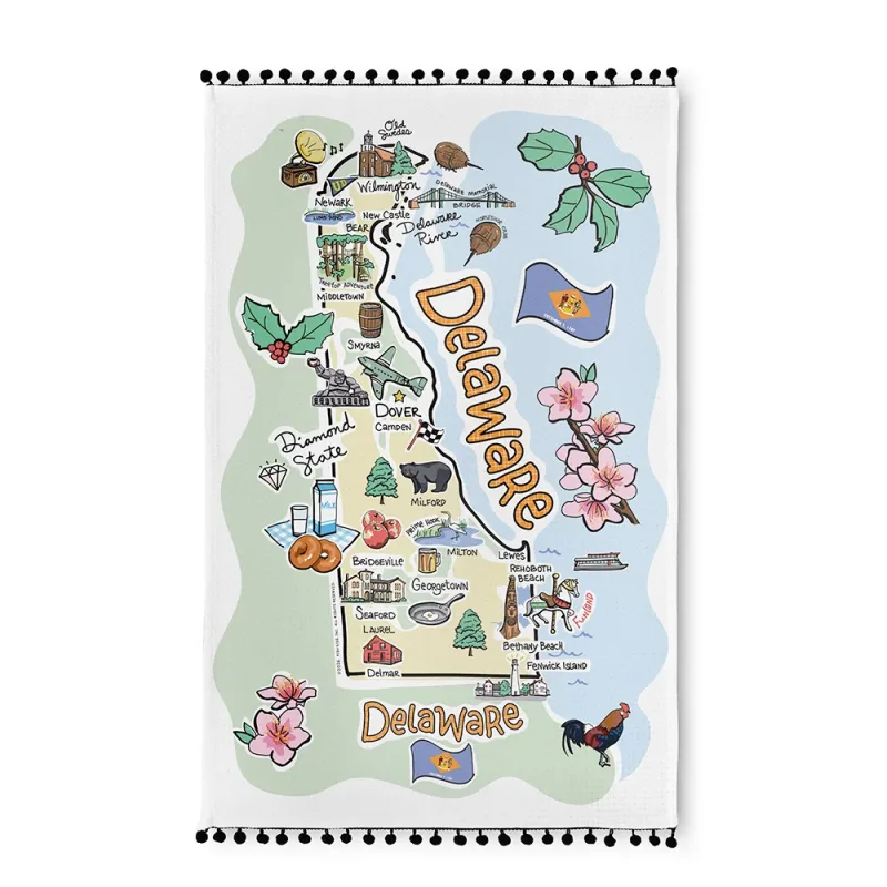 Delaware Tea Towel