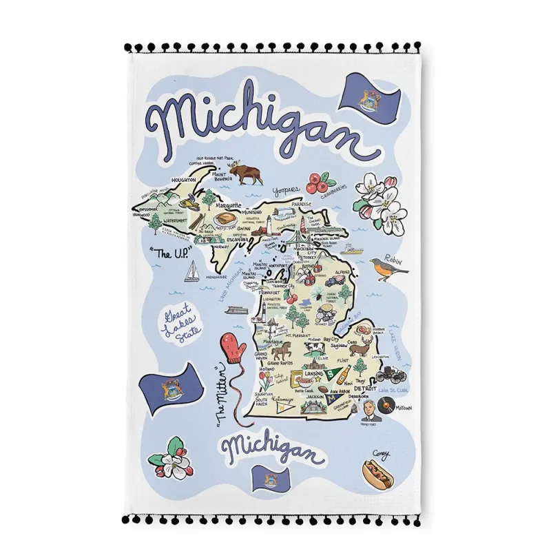Michigan Geschirrtuch