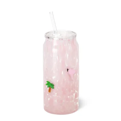 Szklanka do napojów gazowanych Flamingos Charm 23oz