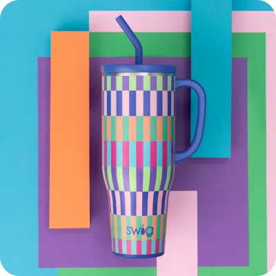 Mega Mug 40oz Brite Stripe