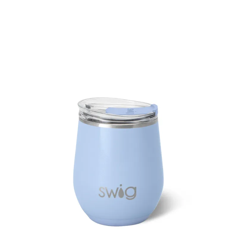 Copo de Vinho sem Pé Shimmer Periwinkle 12oz
