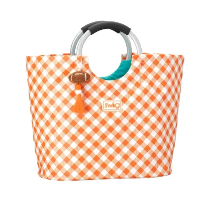 Borsa Loopi Tote Gameday Gingham Orange
